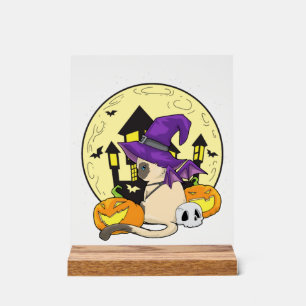 Halloween Cat Acrylic Sign