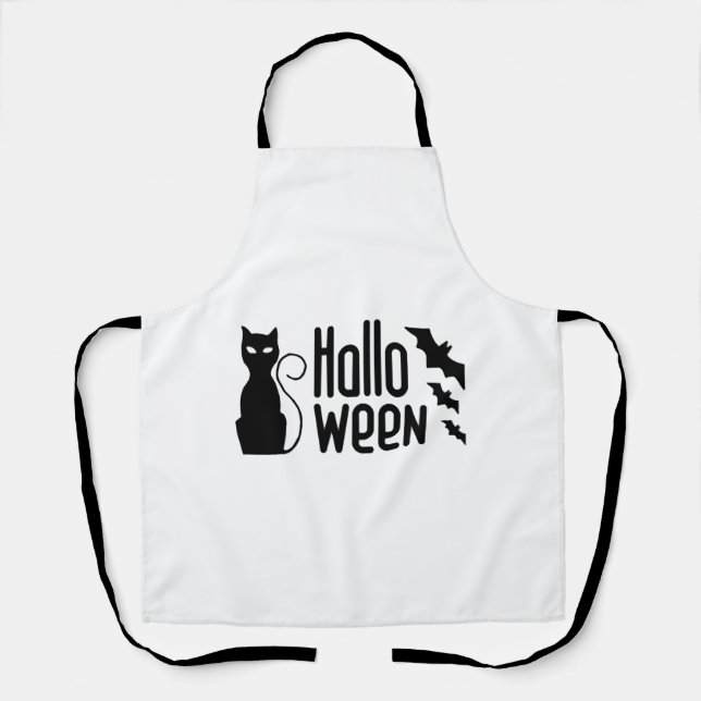 halloween cat                     apron (Front)