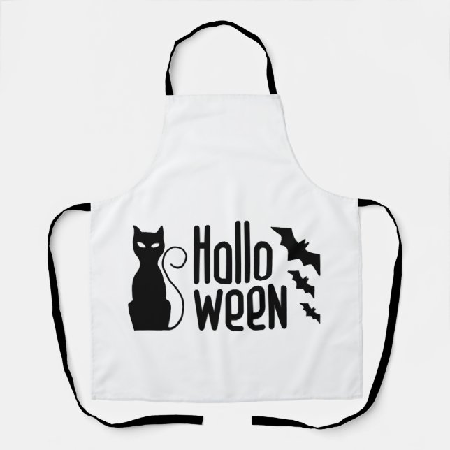 halloween cat apron (Front)