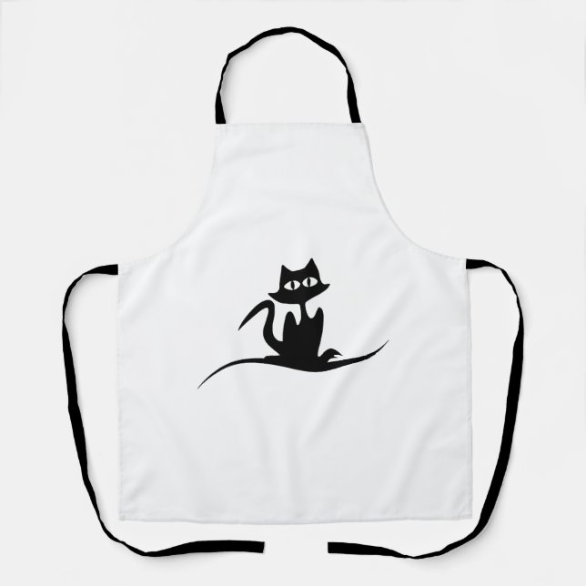 Halloween cat                          apron (Front)