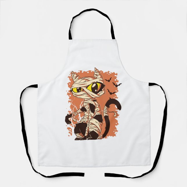 Halloween cat               apron (Front)
