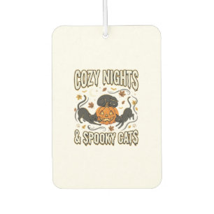 Halloween Cat Autumn Magic Car Air Freshener