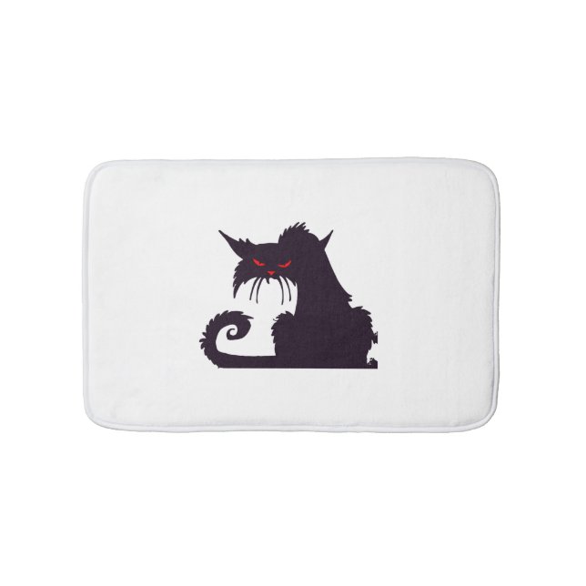 Halloween Cat                               Bath Mat (Front)
