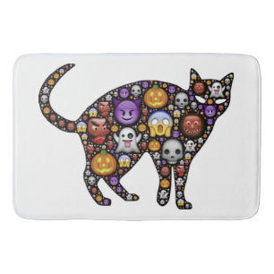 HALLOWEEN CAT BATH MAT