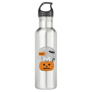 Halloween  Cat  Boo  Illustration Classic T-Shirt 710 Ml Water Bottle