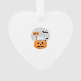 Halloween  Cat  Boo  Illustration Classic T-Shirt Ornament