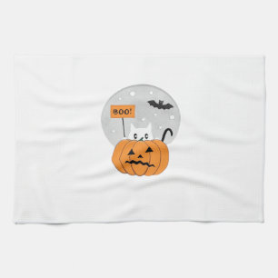 Halloween  Cat  Boo  Illustration Classic T-Shirt Tea Towel