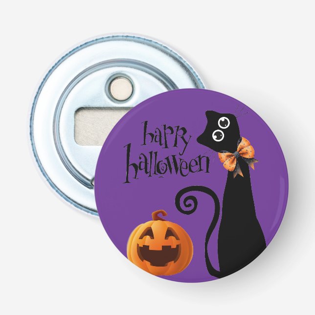 halloween cat bottle opener (Front)