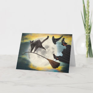 Halloween Cat Card Funny Cute Adorable Best