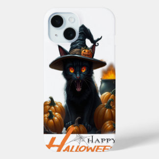 Halloween Cat iPhone 15 Case