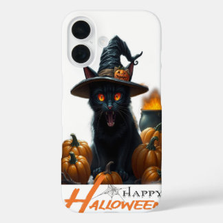 Halloween Cat iPhone 16 Case