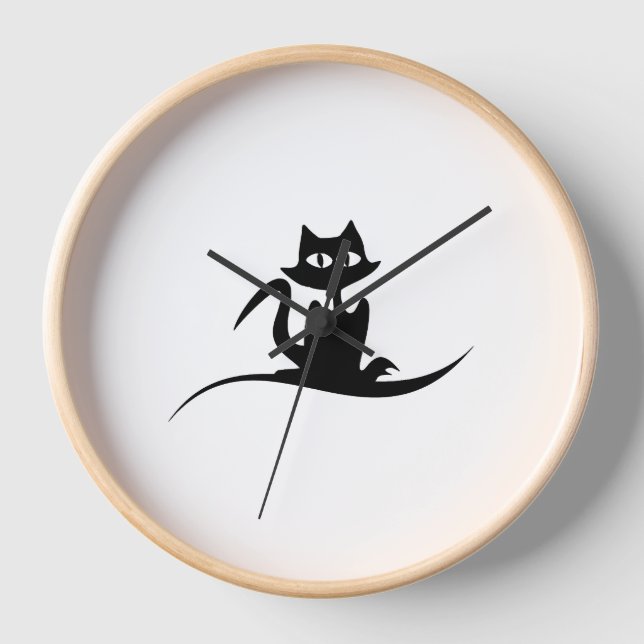 Halloween cat                          clock (Front)
