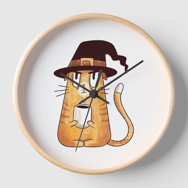 Halloween cat                              clock (Front)