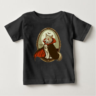 Halloween Cat, Count Catula Baby T-Shirt