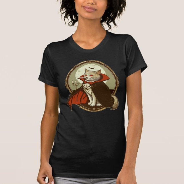 Halloween Cat, Count Catula T-Shirt (Front)