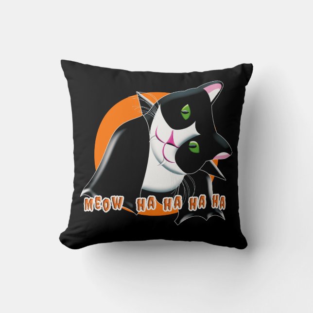 Halloween Cat Cushion (Front)
