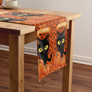 Halloween Cat Custom 14" X 72" Table Runner