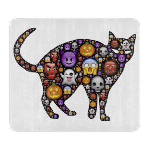 HALLOWEEN CAT CUTTING BOARD