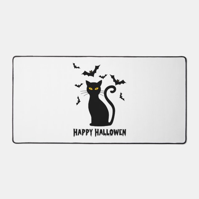 Halloween Cat                       Desk Mat (Front)