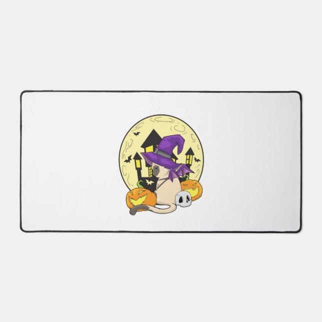 Halloween Cat          Desk Mat (Front)