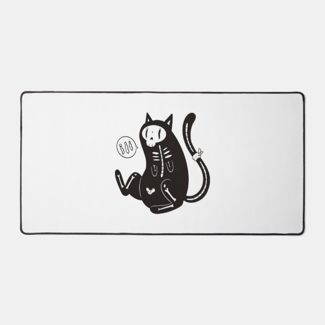 Halloween Cat                                      Desk Mat (Front)