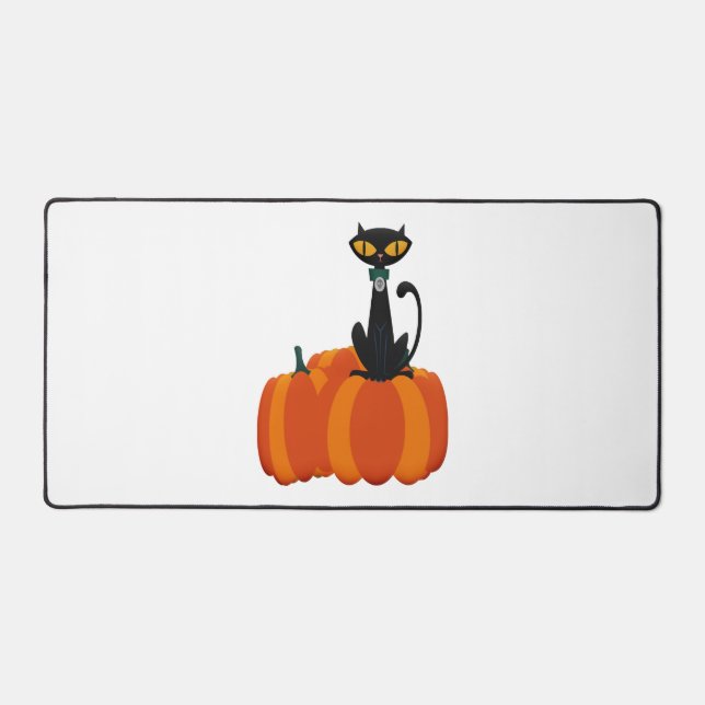 Halloween Cat    Desk Mat (Front)