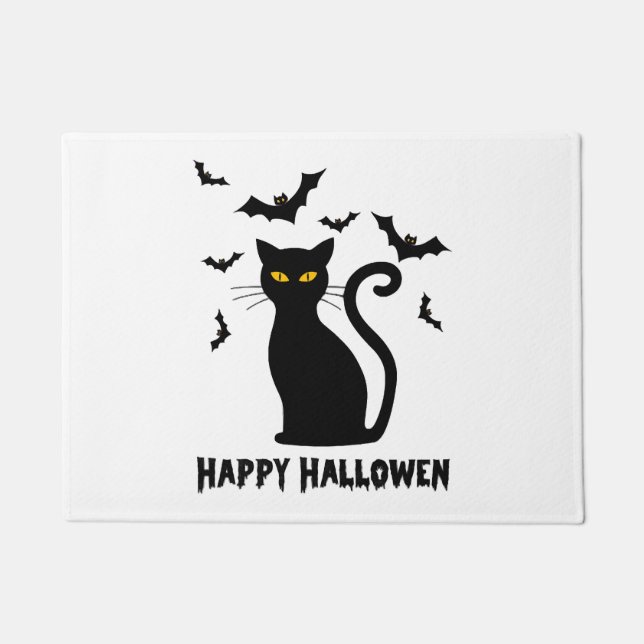 Halloween Cat                       Doormat (Front)