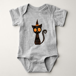 Halloween/cat//fall /whimsical baby bodysuit