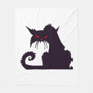 Halloween Cat Fleece Blanket