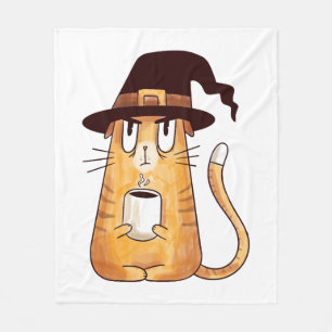 Halloween cat                              fleece blanket
