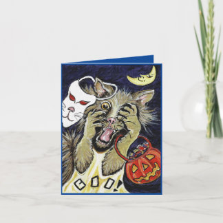 Halloween Cat Folding Card
