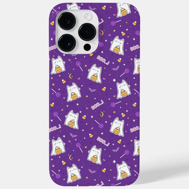 Halloween Cat Ghost  Case-Mate iPhone Case (Back)