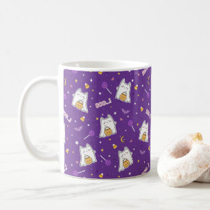 Halloween Cat Ghost Coffee Mug