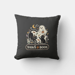 Halloween Cat Ghost Magic Cushion