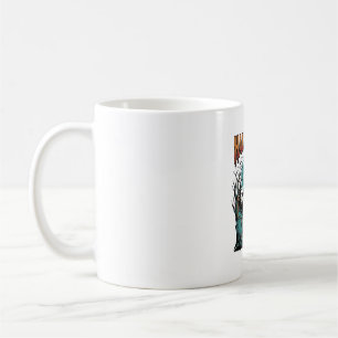 Halloween Cat Graveyard Vintage Engraving Shirt_1 Coffee Mug