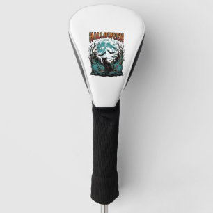 Halloween Cat Graveyard Vintage Engraving Shirt_1 Golf Head Cover