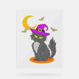 Halloween Cat Halloween Costume Acrylic Sign