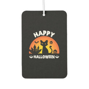 Halloween Cat Happy Halloween Birthday Car Air Freshener