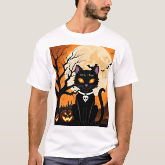 Halloween Cat (Happy Halloween , Gift for family ) T-Shirt