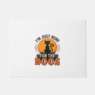 Halloween Cat I’m Just Here for the Boos Doormat
