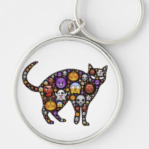 HALLOWEEN CAT KEY RING