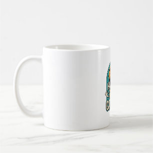 Halloween Cat Lady Scary Vintage Haunted House_1 Coffee Mug