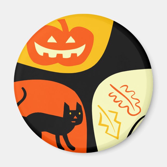 Halloween Cat Magnet (Front)