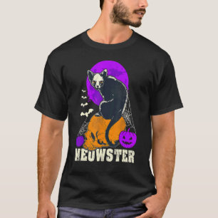 Halloween Cat Monster Meowster Spooky Cat T-Shirt