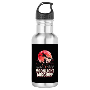 Halloween Cat Moonlight Mischief 532 Ml Water Bottle