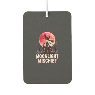 Halloween Cat Moonlight Mischief Car Air Freshener