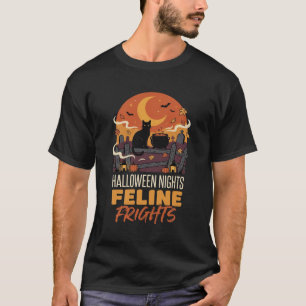 Halloween Cat Moonlit Magic T-Shirt