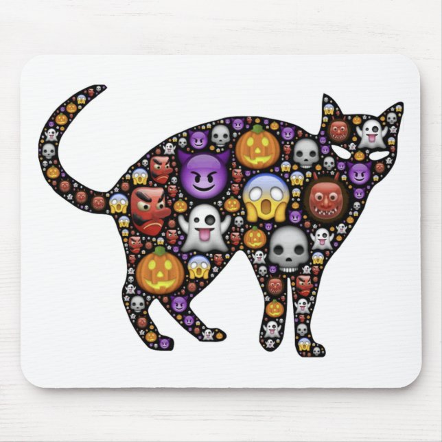 HALLOWEEN CAT MOUSE MAT (Front)