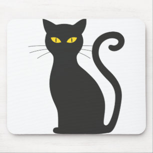 Halloween cat mouse mat