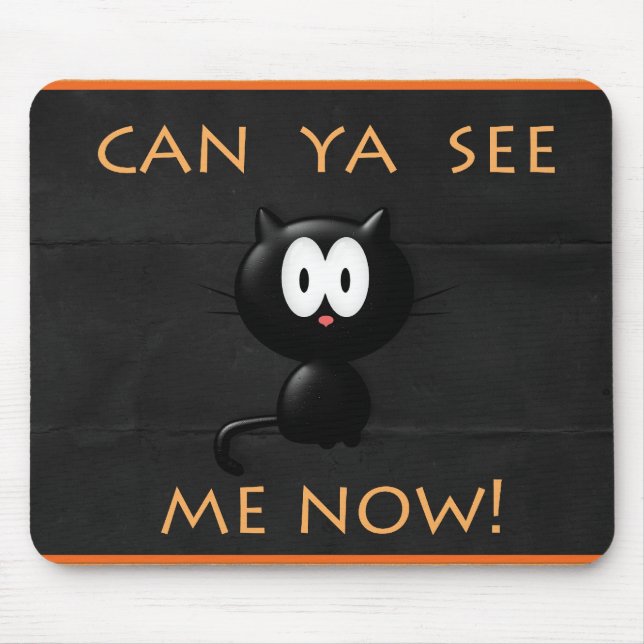 Halloween Cat Mouse Pad! Mat (Front)